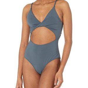 NWT Saltwater Solids Twisted One-Piece Size Small